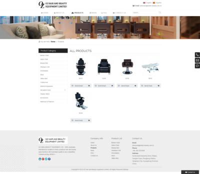 多語種外貿網站建設案例 廣東美容美發(fā)家具行業(yè)的全球拓展之路